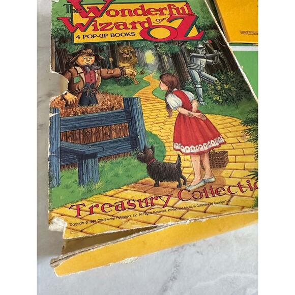 Vtg Wonderful Wizard of Oz Pop-Up Book set 4 treasury collection series pastel - Picture 5 of 10